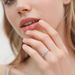 Mo Sang Stone Women's D-color Sterling Silver Wedding Ring Pair Fried Dough Twists Rope_ipsvogv.com