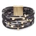 Women's Jewelry Leopard Print Bracelet Popular Multi Layer Magnetic Buckle Bracelet_ipsvogv.com