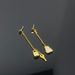 European and American brand pendants, metal pendants, earrings with long chain ear clips, women's silver gold star moon earrings, jewelry_ipsvogv.com