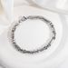 Women's Jewelry Stainless Steel Fashion Trend Retro Byzantine Chain Black Plated Polished Hip Hop Square Titanium Steel Men's Trend Bracelet_ipsvogv.com