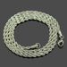 Fashion titanium steel Fried Dough Twists Hip hop men and women lovers twisted chain necklace_ipsvogv.com