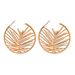 Personalized Metallic Branches Geometric Circles Silver Needle Earrings Stylish Simple Premium Earrings_ipsvogv.com
