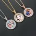 Pendants & Charms Hip Hop Photo Frame Pendant DIY Private Couple Photo Memorial Round Large Zircon Solid Hip Hop Necklace_ipsvogv.com