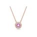 Purple Crystal Beating Heart Necklace Female Element Clavicle Necklace Female_ipsvogv.com