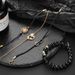 Handmade Love Map 8-shaped Four Piece Set With Adjustable Opening Bracelet_ipsvogv.com