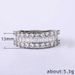 Cao Shi Copper Plated Platinum trapezium zircon lady's ring luxury hand jewelry_ipsvogv.com
