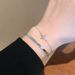 Little Waist Women's Star, Plain Circle, Double-layer Light Luxury, Niche Bracelet, Exquisite Jewelry_ipsvogv.com