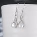 Women's Jewelry Set Fashion S925 Sterling Silver Geometric Freshwater Pearl Earrings Necklace Set Female Light Luxury Style Clavicle Chain Jewelry_ipsvogv.com