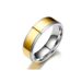 Korean Version Popular Versatile Titanium Steel For Men's Two Tone Ring, Light Luxury And Niche Couple Ring_ipsvogv.com