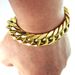 Heavy Men's Bracelet All Polished 316L Stainless Steel Vacuum Plating Width 19~28cm Length_ipsvogv.com