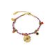 Bohemian Style K Stainless Steel Hammered Pattern Bracelet Inlaid With Natural Stone Retro Braided Bracelet Jewelry_ipsvogv.com