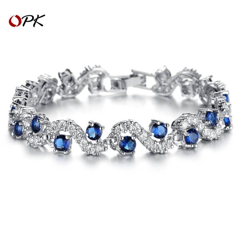 Women's Jewelry Fashionable All Match Jewelry Exquisite Diamond Bracelet Zircon Platinum Plated Bracelet_ipsvogv.com