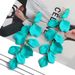 Elegant and sweet acrylic petals with shiny tassels, light luxury earrings for women, wedding design jewelry_ipsvogv.com