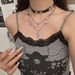 Unisex Cartoon Funny Cat Tassel Leather Collar Female Choker Sweet Cool Hot Girl Stacking Necklace Niche Personality Necklace_ipsvogv.com