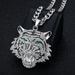 New Hip-Hop Jewelry Titanium Steel Gold-Plated Diamond-Studded Tiger Head Bottle Opener Pendant Necklace_ipsvogv.com