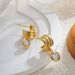 Unisex Zircon Earrings Three Layer C Shaped Earrings Fashionable Commuting All Match Geometric Water Drop Pendant Earrings_ipsvogv.com