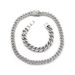 Men’s Jewelry Set Fashion Hip Hop Trendy Cuban Diamond Bracelet 14mm Fat Chain Men And Women Hiphop Gold Plated Necklace_ipsvogv.com