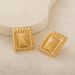 Women’s Jewelry Set Fashion Fashion Commuting Simple All Match Square Twill Zircon Titanium Steel Earrings_ipsvogv.com