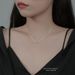 S Sterling Silver Transfer Bead Thin Necklace For Women, Light Luxury Niche, With A Simple And Elegant Collarbone Chain_ipsvogv.com