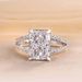 Cao Shi's New Women's Micro Set Fashion Square Diamond Engagement Double layered One Ring_ipsvogv.com