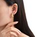 Unisex Ins Fashion C Shaped Ox Horn Earrings High End Light Luxury Ladies Copper Electroplated Gold Water Drop Crescent Earrings_ipsvogv.com