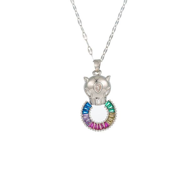 Fashionable Geometric Diamond Inlaid Leopard Pendant For Hip-hop Women's Jewelry, Personalized Light Luxury, Fashionable_ipsvogv.com