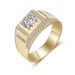 MJZ015 Full Bold 1.25-Carat Diamond Plated With White Gold, Elegant Men's Ring_ipsvogv.com