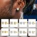 Hot hip hop zircon earrings for men and women with full diamond gold plated threaded earrings, hot earrings_ipsvogv.com