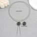 Ladies' fashion jewelry set with a niche high-end feel, featuring diamond studded rose designs and adjustable necklaces_ipsvogv.com