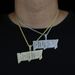Men's Hip Hop Letter Pendant Necklace With Full CZ Stones, Trendy Cuban Chain, Silver & Gold Options (Sizes 50-80cm) Hip Hop Pendant_ipsvogv.com