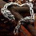 New Hot-Selling Men's Double-Headed Bone Gothic Style Punk Dragon Head Bracelet_ipsvogv.com