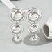 Geometric Fashion OL American Earrings Female Personality Circle Double layer Design Versatile Earnail Style High end_ipsvogv.com