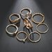 Bohemian Gold Simple Love Star Geometry Fried Dough Twists Ring 8-piece Set_ipsvogv.com