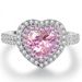 New Pink Love Platinum Plated Boutique Women's Zircon Full Diamond Ring_ipsvogv.com