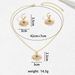 Angel Eye Hip Hop Jewelry Set - Diamond Accent Earrings & Long Clavicle Chain Necklace For Women, Trendy Streetwear Accessories_ipsvogv.com