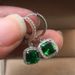 Cao Shi's New Fashionable And Dazzling Square Diamond Zircon Earrings For Women, Light Luxury Style Commuting Ear Hooks_ipsvogv.com