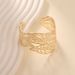 Geometric Open Adjustable Fashion Wide Hollow Butterfly Gold Bracelet For Women_ipsvogv.com