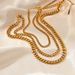 Gold Plated Cuban Chain Necklace - Stainless Steel Fashion Jewelry For Women_ipsvogv.com