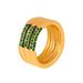 Three-Layer Stacking Ring Titanium Steel Multi-Color Czech Zirconia Jewelry Rings For Women Size 6/7/8_ipsvogv.com