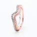 Women's Jewelry White Copper Shining Wave Ring Fashion Light Luxury Rose Gold Stackable Ring Valentine's Day Gift_ipsvogv.com