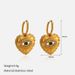 Women’s Jewelry Set Fashion Versatile Love Blue Eye Opposite Sex Pearl Stainless Steel Earrings Necklace_ipsvogv.com