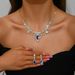 Women’s Jewelry Set Fashion Jewelry Set Crystal Eye Crystal Necklace Earring Set New Crystal Pendant_ipsvogv.com