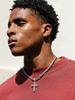 Straight Full Diamond Solid Cross Necklace For Men And Women Hip Hop Fashion Zircon Pendant Jewelry_ipsvogv.com