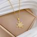 】 Snowflake 【 Thread Empty Light Luxury Charm Gorgeous Full Diamond Necklace Women's Versatile Clavicle Titanium Steel 【 】_ipsvogv.com