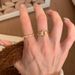 New Vintage Brushed Zircon With A Female Court Style, Delicate, Simple, High-end, Versatile Index Finger Ring_ipsvogv.com