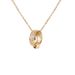 New Double Ring Buckle Necklace for Women's Luxury Light Luxury INS. Cool and Simple Titanium Steel Lock Bone Chain with_ipsvogv.com