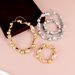 Jewelry Exaggerated Geometric Smooth Clavicle Chain Splicing Beaded Bracelet Set_ipsvogv.com