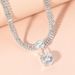 Personalized Full Necklace With Large Diamond Collar, Exaggerated Zircon Pendant, Dress Accessories, Neck Bone Chain,_ipsvogv.com