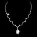Women’s Jewelry Set Fashion Jewelry Wholesale New Wedding Dress Accessories Irregular Shiny Diamond Pendant Necklace Earrings Set_ipsvogv.com