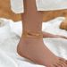 Real gold electroplated thin chain anklets color retaining and stackable arrow design minimalist INS animal butterfly anklet_ipsvogv.com